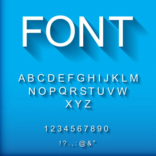 3d font — Stock Vector