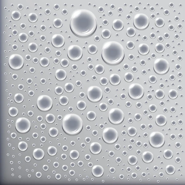 Naadloze waterdruppels patroon — Stockvector