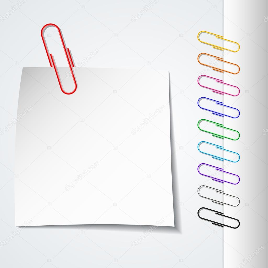 Color paper clips