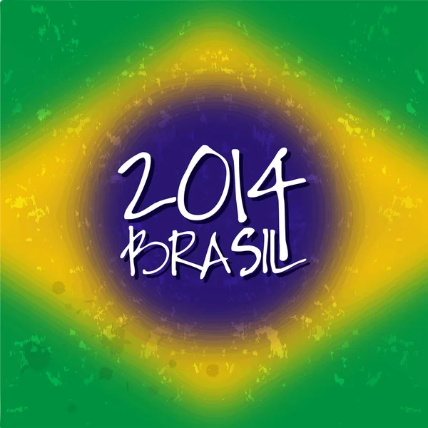 Brésil été 2014 fond de couleur . — Image vectorielle