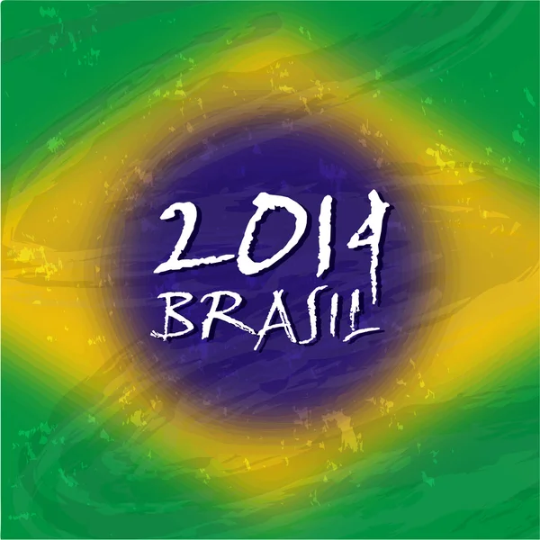 Brazil summer 2014 color background. — Stock Vector
