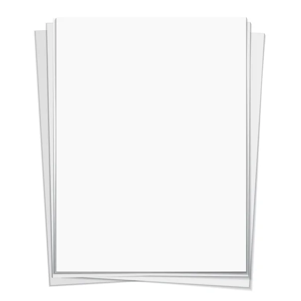 Papier pour ordinateur portable blanc — Image vectorielle