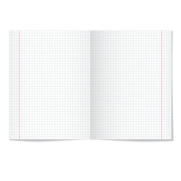 Vende papel de cuaderno — Vector de stock