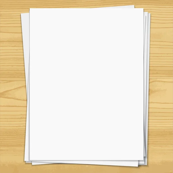 Feuilles de papier pour carnet blanc — Image vectorielle