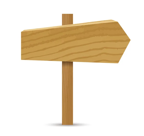 Wooden sign, arrow — Wektor stockowy