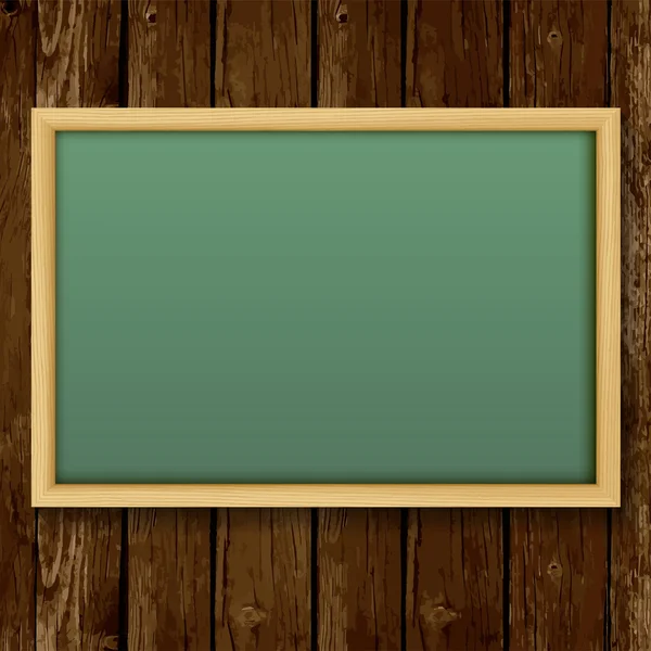 Blank chalk green board — Stock Vector