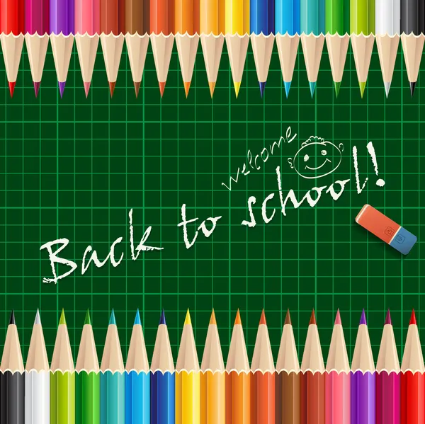 Back to school background — Stock Vector