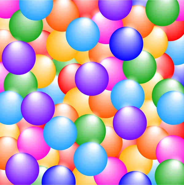 Färgglada bollar bakgrund. — Stock vektor