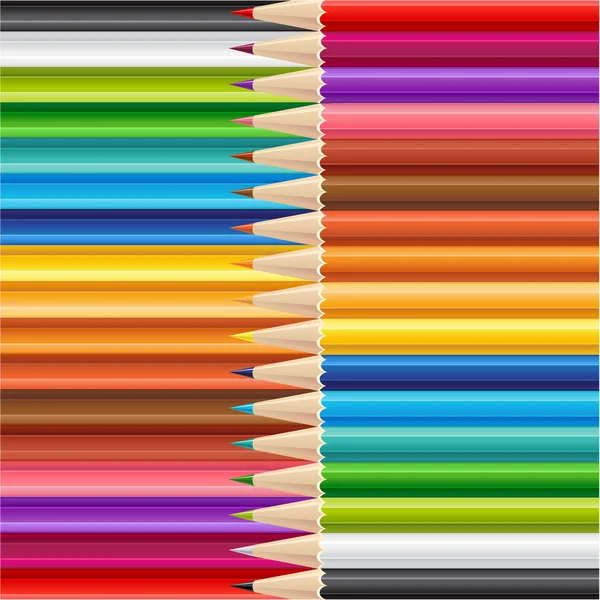 Crayons pointus en bois — Image vectorielle