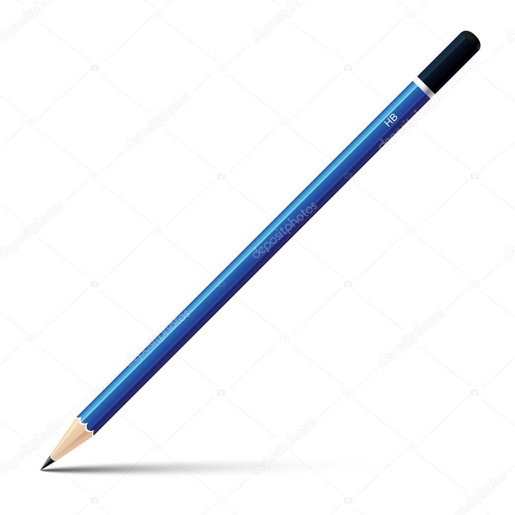Wooden sharp pencil