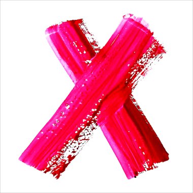 x - kırmızı el yazısıyla mektup