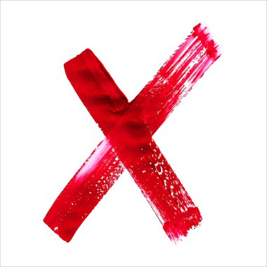 x - kırmızı el yazısıyla mektup