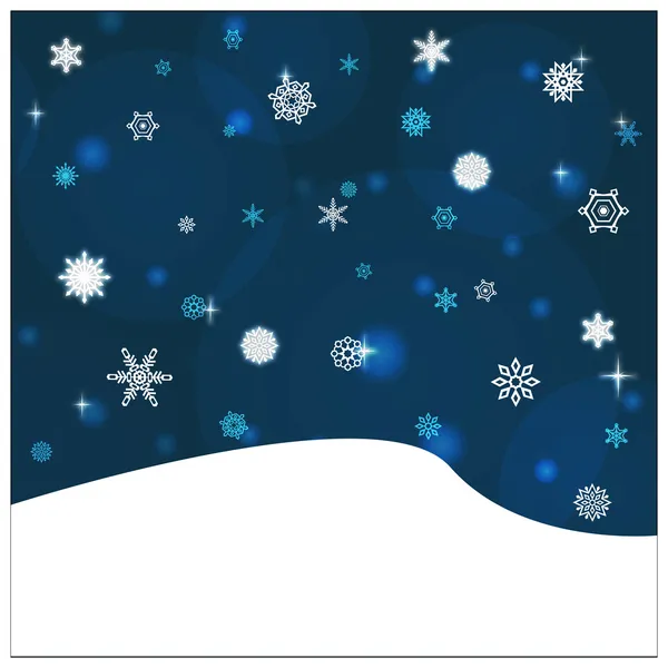 Snowfall backround — Stock Vector