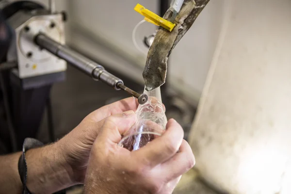 Furnaces in the glass factory — Stock Photo, Image