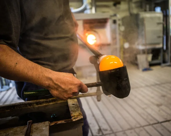 Öfen in der Glasfabrik — Stockfoto