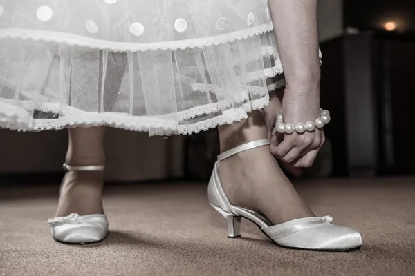 Schuhe Braut — Stockfoto