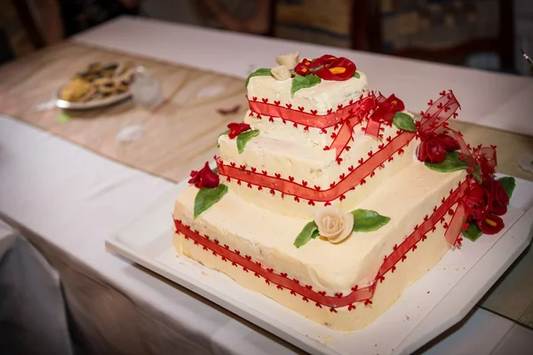 Torta nuziale — Foto Stock