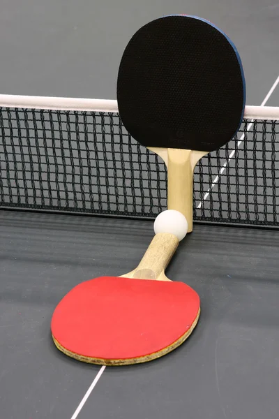 Tabel tennisrackets — Stockfoto