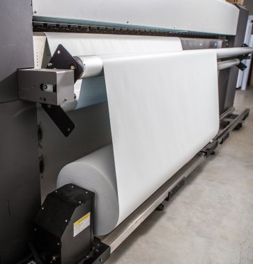 Large format printer clipart