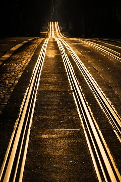 Tram tracks — Stock Photo, Image