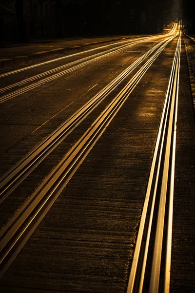 Tramvajových tratí — Stock fotografie