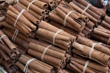 Tarçın çubukları arka plan, kapat 