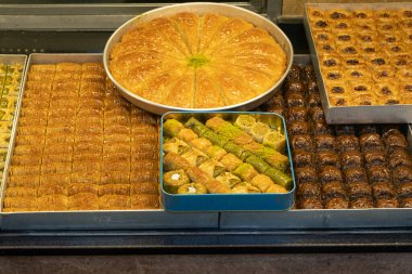 Türk tatlı baklava manzarası