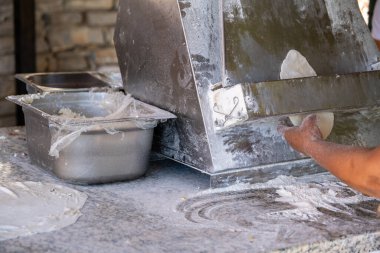 ön görünüm hamur katman arkaplanı