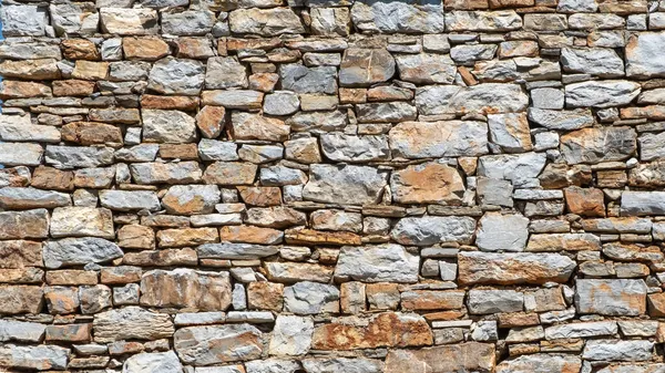 Kamenná Zeď Pozadí Pohled Zepředu — Stock fotografie
