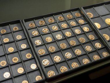 Türk çeyrek altın madeni para arkaplanı