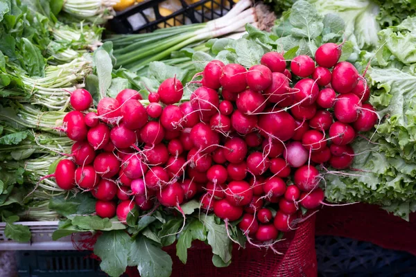Fondo Alimentario Con Surtido Verduras Orgánicas Frescas —  Fotos de Stock