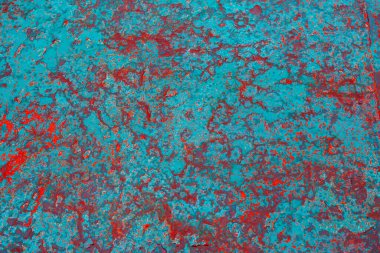 Paslı metal doku arka planı. Ön görünüm