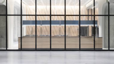 boş iç arkaplan ön görünümü