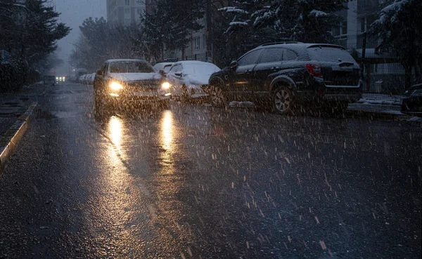 Автомобільне Світло Заметілі Вид Спереду — стокове фото