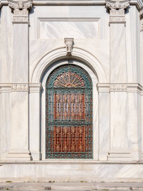 Cami mermer duvar penceresi, ön manzara