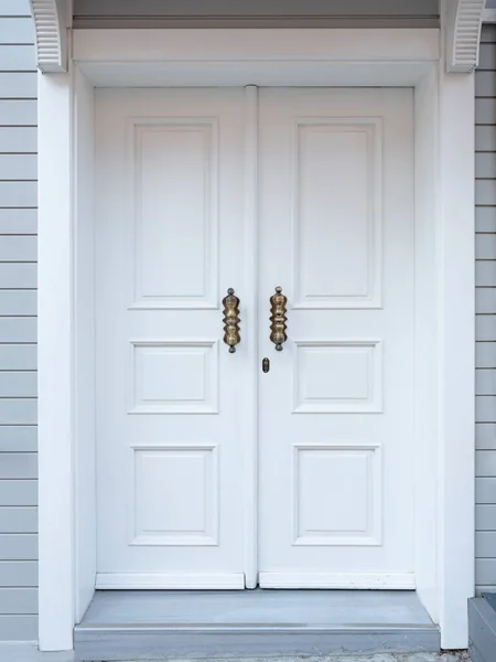 White Door Background Front View — 스톡 사진
