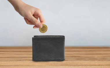 Altın tasarruf konsepti, ön görünüm