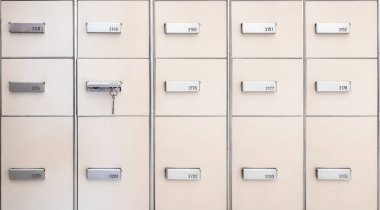 Kiralık kasa arka planı, kapatın.