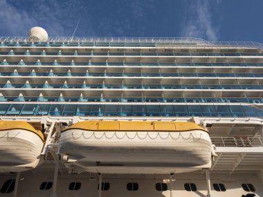 Gemi yolculuğunun kabini. Alt görünüm