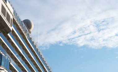 Gemi yolculuğunun kabini. Alt görünüm