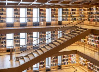 kitaplığın iç arkaplanı, ön görünüm