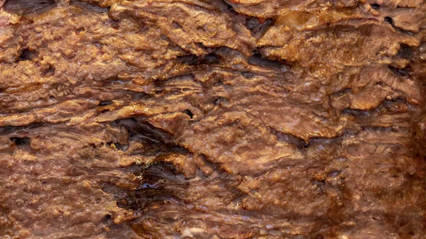 Doner Kebab Texture Viande Gros Plan — Photo