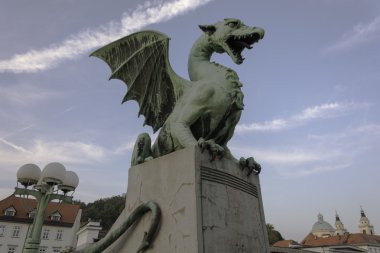 Dragon dragon Köprüsü'nde Ljubljana