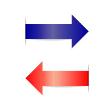 Kağıt kesti, iki ok.