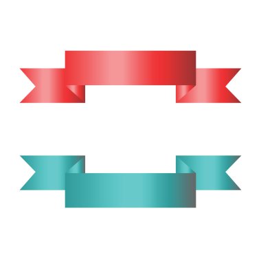 Şerit afiş kümesi. vektör çizim.