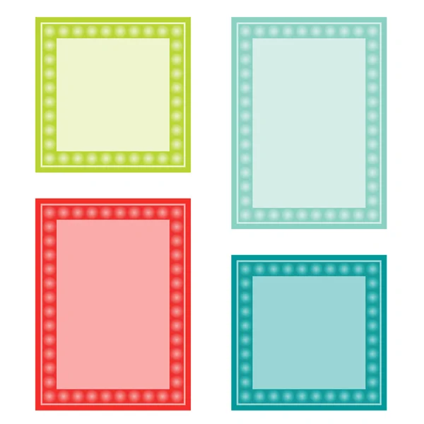 Set of color frames. Vector illustration. — Stock Vector
