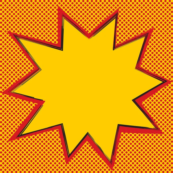 Burbujas del habla. Estrella. Arte pop . — Vector de stock