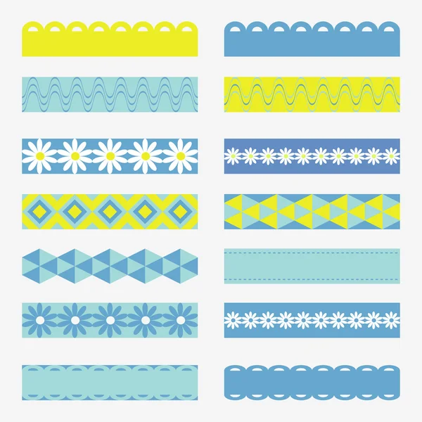 Tapes. Set of ribbon banners. — Stock Vector