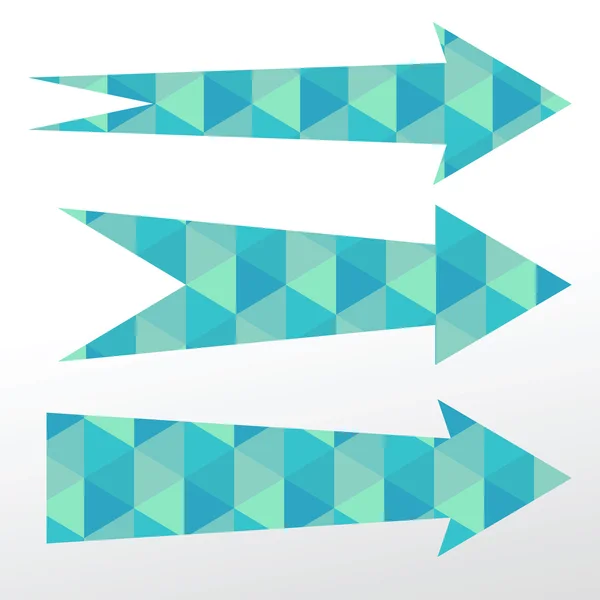 Flèches bleues. Vecteur . — Image vectorielle