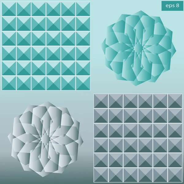 soyut üçgen arka plan, soyut geometrik çiçek, mandala. tasarım öğeleri. vektör.